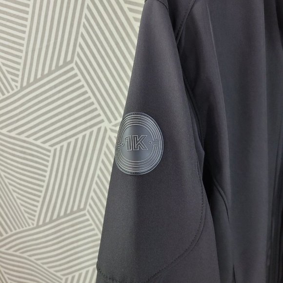 Lyft Black Full Zip up Jacket 1K size 2XL Soft Shell Rides Coat Black - Picture 3 of 6